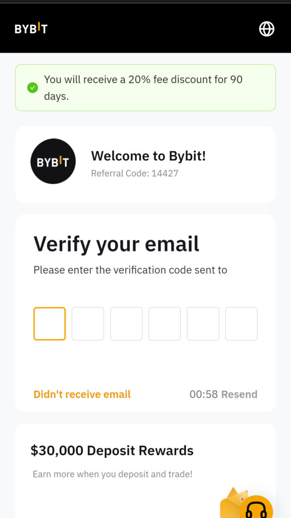 Verify your email