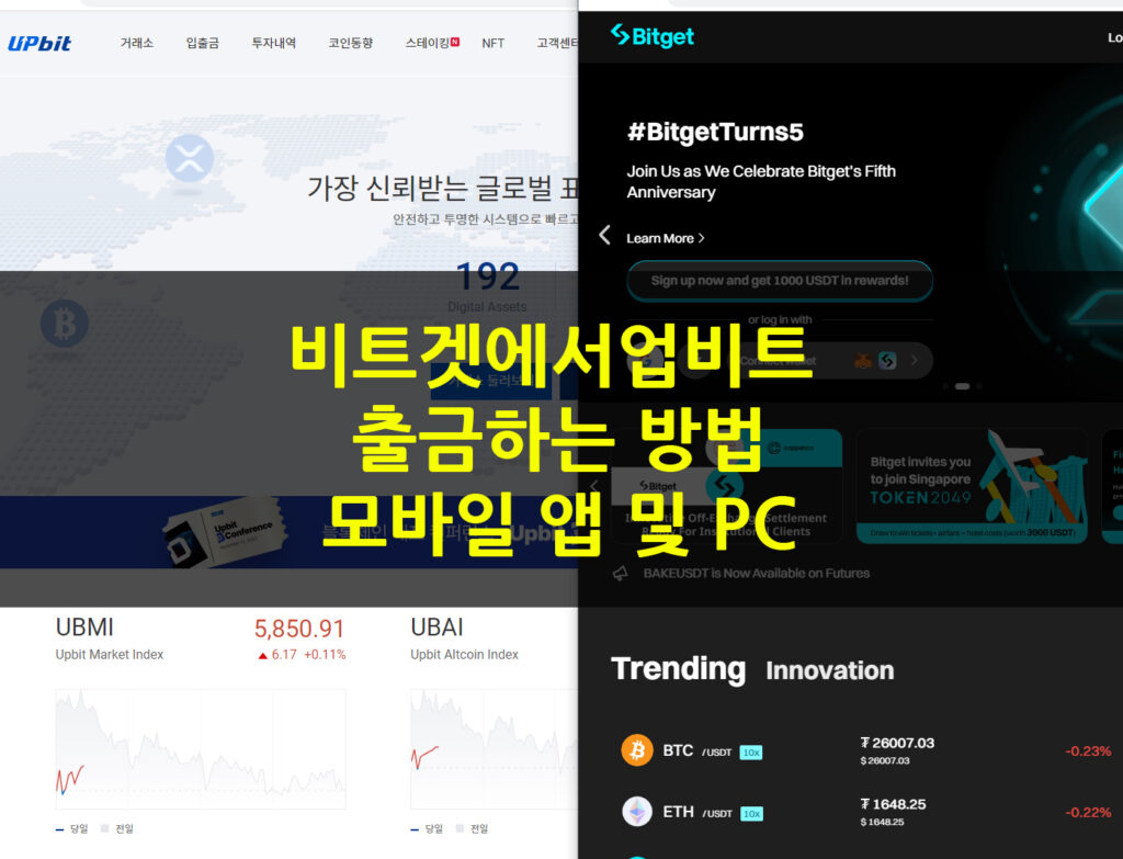 비트겟에서 업비트