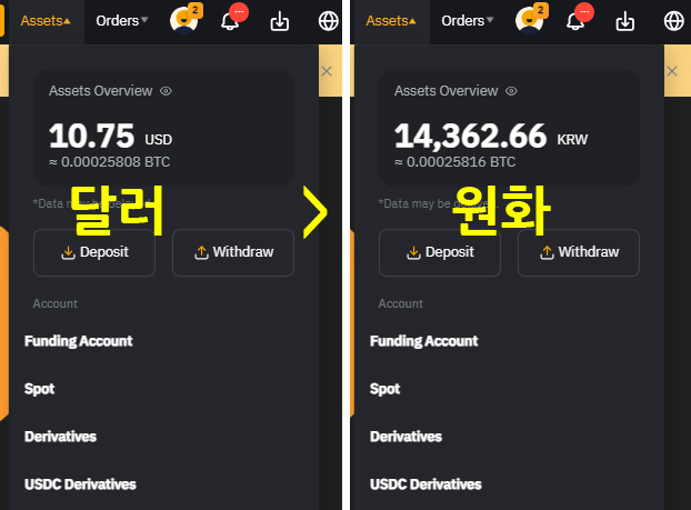 바이비트 원화
