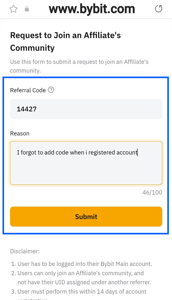 바이비트 추천인 등록