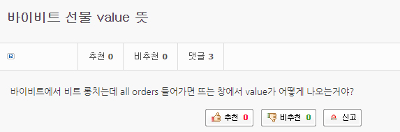 바이비트 선물 VALUE
