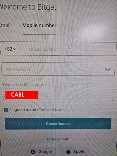 비트겟 레퍼럴 코드 CABL 입력하면 최대 수수료 할인 페이백