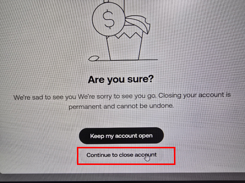 okx 탈퇴 기능 Continue to close account
