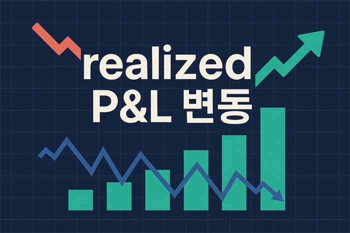 realized P&L 변동을 시각화한 차트와 그래프 이미지